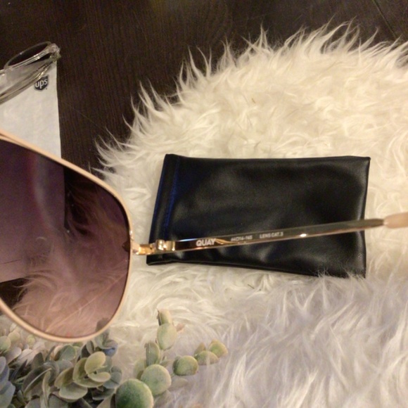New! Rare Quay cream high key aviators main image 7